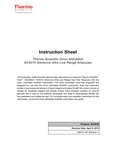 Orion AQUAfast AC4010 Ammonia Ultra Low Range Ampoules Instruction Sheet (język angielski, pdf)