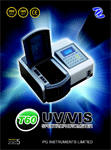 Okładka ulotki spektrofotometru PG Instruments T60