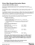 Instrukcja odczynników do krzemionki (język angielski, pdf, 133KB)